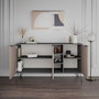 Hanah Home Clara Console - Antracita, Light Mocha